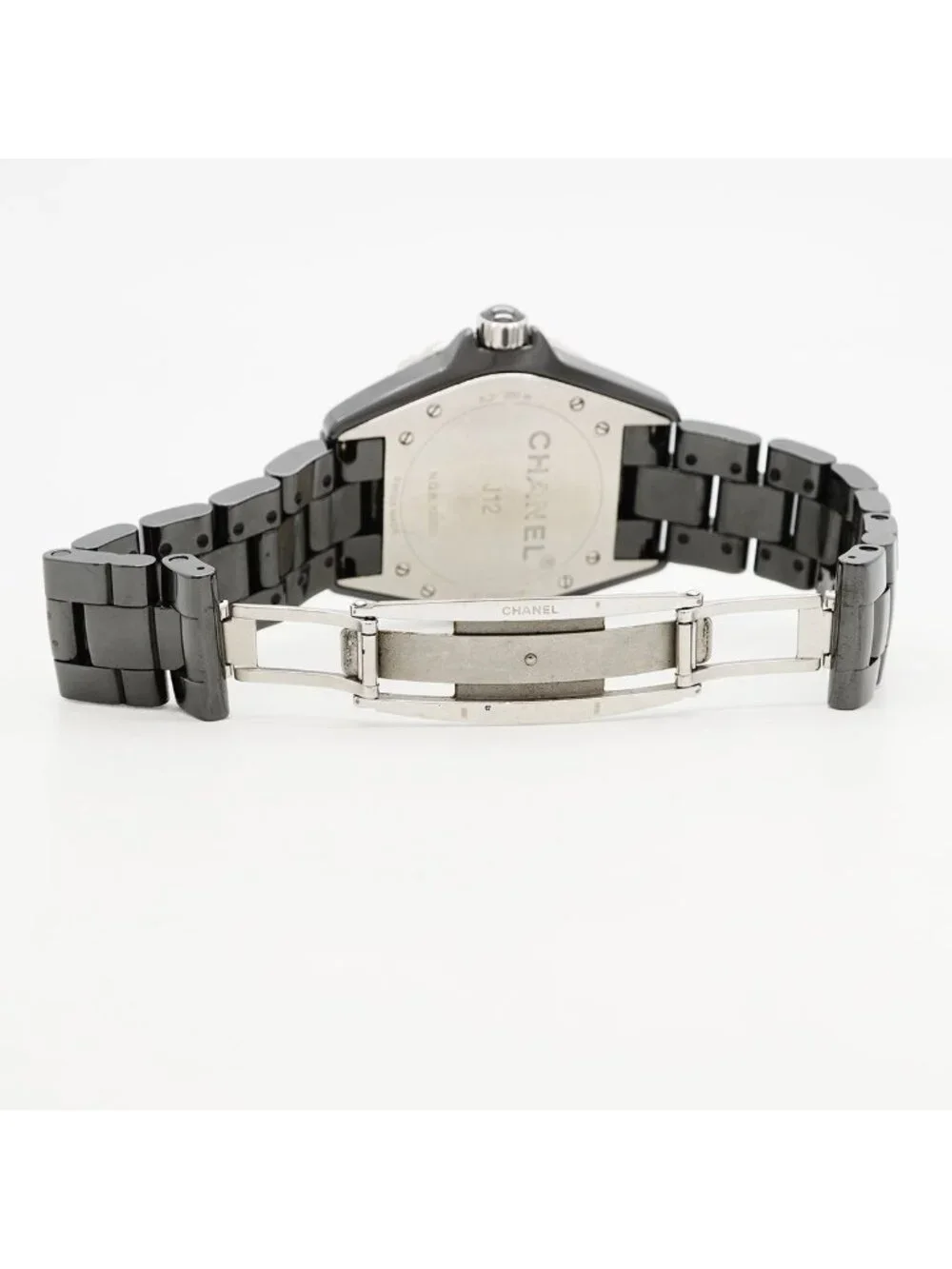 Chanel Diamond Black Dial Watch